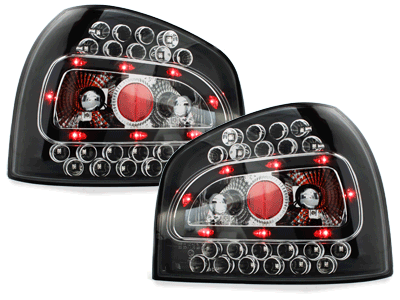 Задние светодиодные фонари LED Black на Audi A3 8L